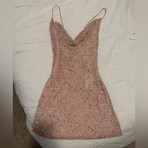 Really cute light pink mini dress
